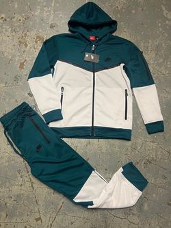 Nike Tech Fleece Tracksuit Set Teal White