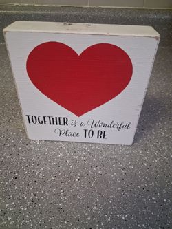 Together is a Wonderful Place To Be Wood Sign