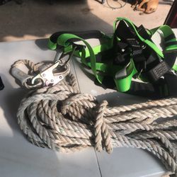 Safety belt and rope