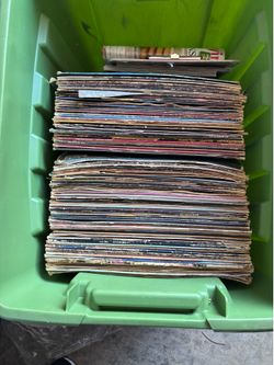 About 100 vinyl records all for $360