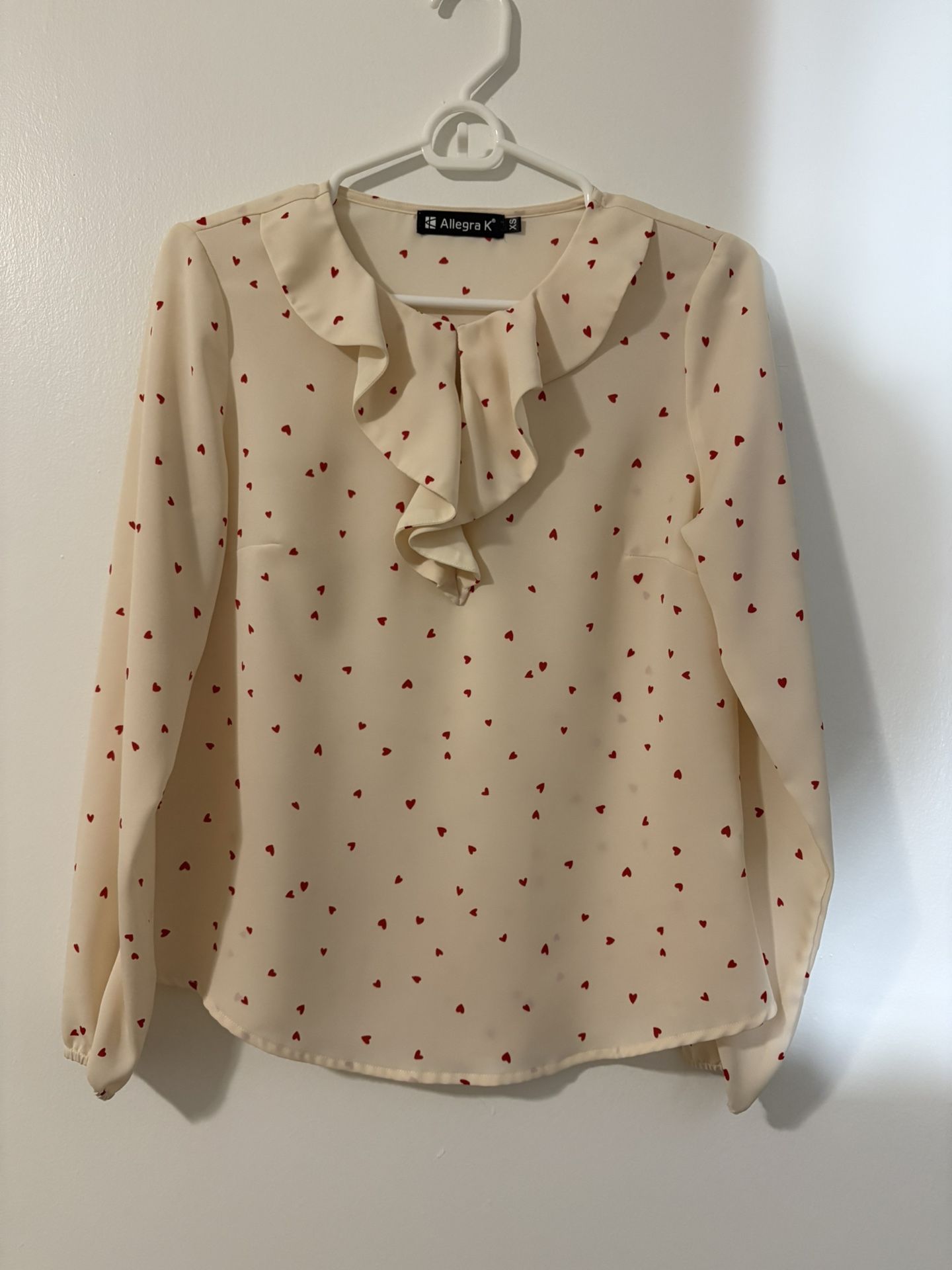 Allegra K Women’s Ruffle Neck Blouse