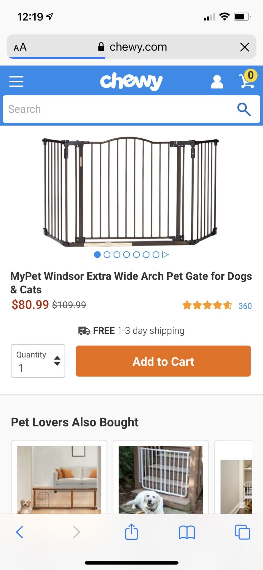 Pet Gate $35