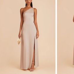 Birdy Grey One Shoulder Dress Taupe