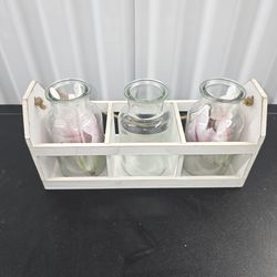 Home decor clear bottles