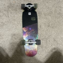 GLOBE BIG BLAZER SKATEBOARD COMPLETE-9.25x32 DARKSIDE with Bottle Opener LIKENEW