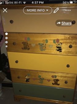 Childs Pine Dresser and Toy Box