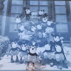 Walt Disney With Mickeys Portrait Poster 16×20" in Metal Frame