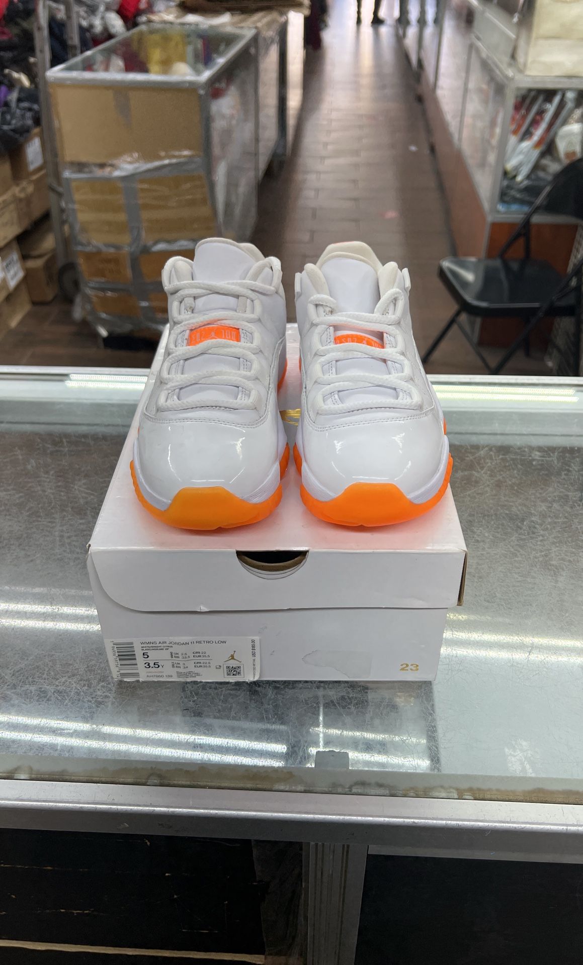 Jordan 11 Low “citrus” Women Size Brand New /Yellowing