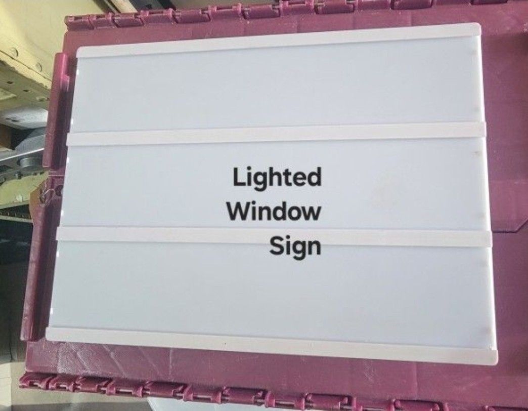 Lighted Window Display Retail Promo