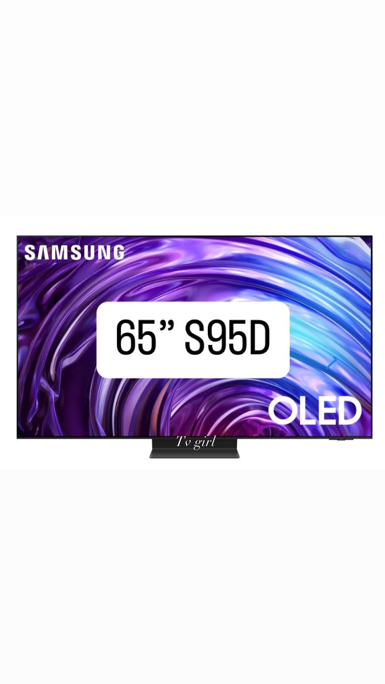 SAMSUNG 65-Inch Class OLED 4K S95D Series HDR Pro Smart TV w/Dolby Atmos, Object Tracking Sound+, Motion Xcelerator, Real Depth Enhancer, 4K AI Upscal