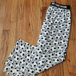 Mens Soccer-Themed  Loungewear/Pajama Pants By Boxercraft -Black & White Size: M