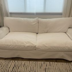 Brenalee 93" Performance Fabric Slipcover Sofa Couch