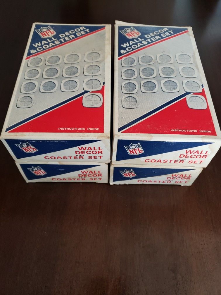 NFL Coasters. $8 Per Box