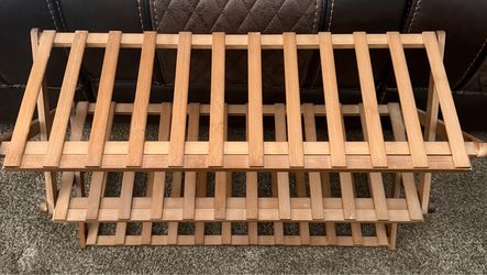 Bamboo 2-Tier Shoe Rack