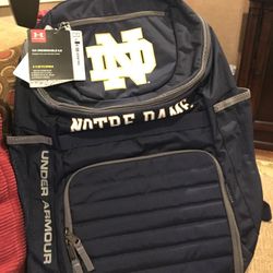 Notre dame under armour backpack sales