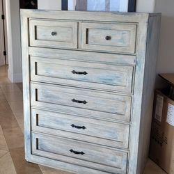 Shabby chic tall dresser