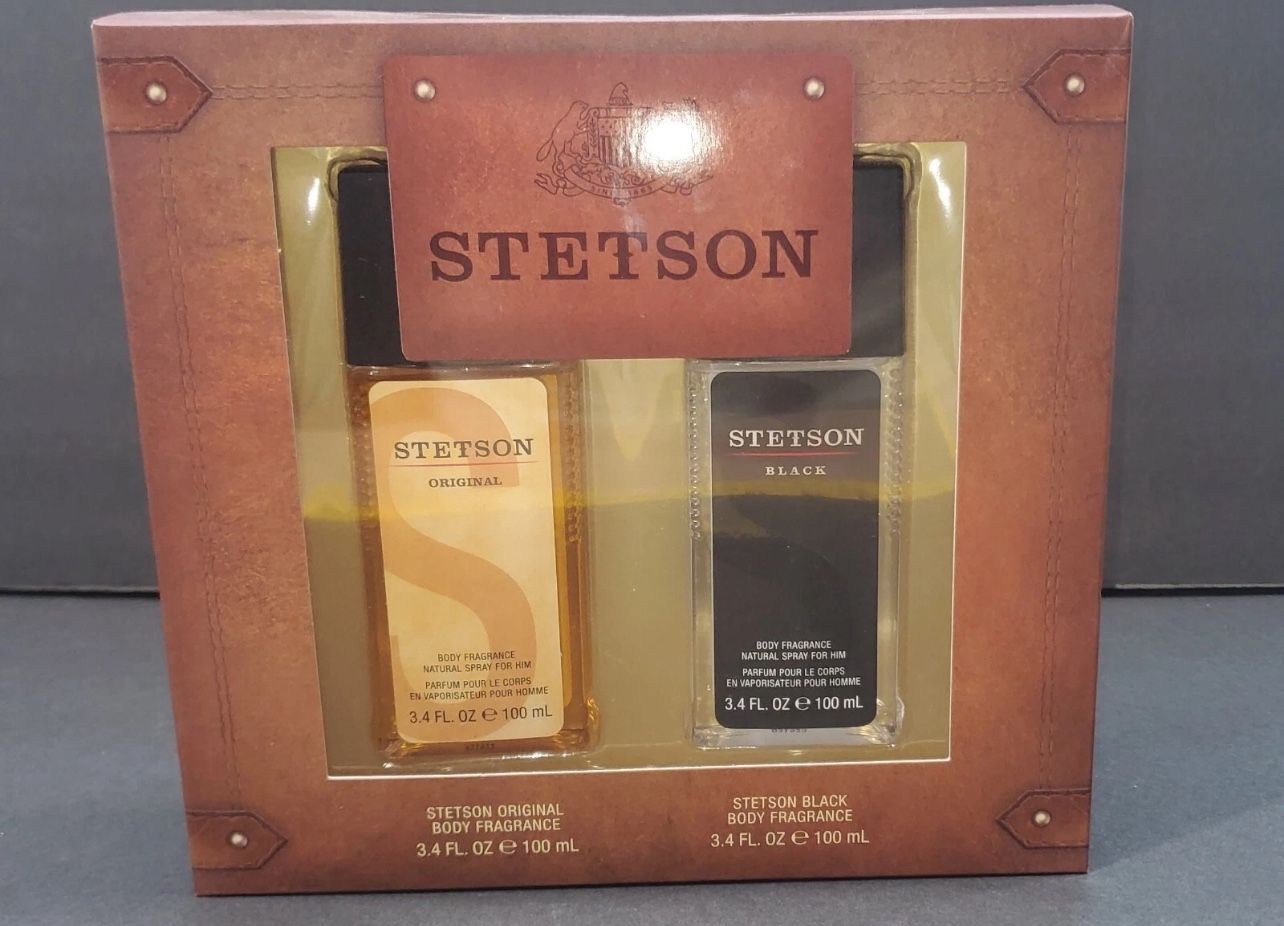 Stetson Gift Set Original Mens Stetson Black Body Fragrance 3.4 fl oz cologne