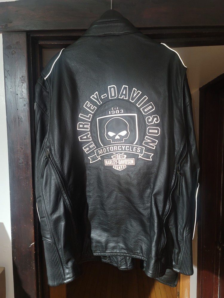Harley Davidson Leather Jacket 3xl Xxxl