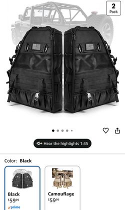 Roll Bar Storage Bags