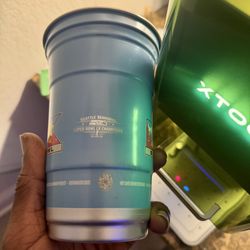 Top Cup Seattle Seahawks Super Bowl LX NFL Aluminum Cup Blue Official Licensed