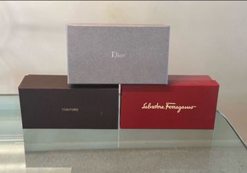 Dior, Salvatore Ferragamo, Tom Ford Hard Cardboard Outer Box Case For Sunglasses