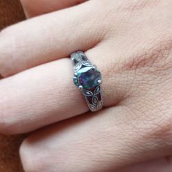 Mystic Crystal Stainless Steel Ring