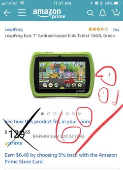 Leapfrog Epic Kids Tablet New