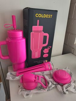 24oz Glossy Pink Coldest Bottle