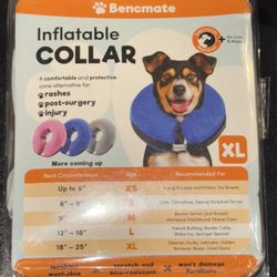 BENCMATE Protective Inflatable Collar for Dogs and Cats -Pet Recovery Collar XL