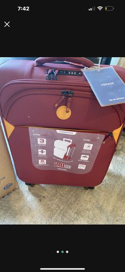 Seraph Hilsen detaljer VERAGE Cambridge Lightweight Carry On Luggage,Softside Expandable Suitcase  with Spinner Wheel (20-Inch, Burgundy for Sale in Chandler, AZ - OfferUp