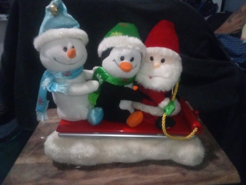 Gemmy Musical Animated Santa On Sleigh
