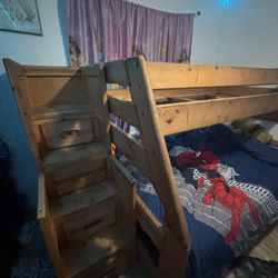 Wood Bunk Bed 