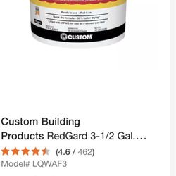 RedGard 3-1/2 Gal. Waterproofing and Crack Prevention Membrane Tanqueta 