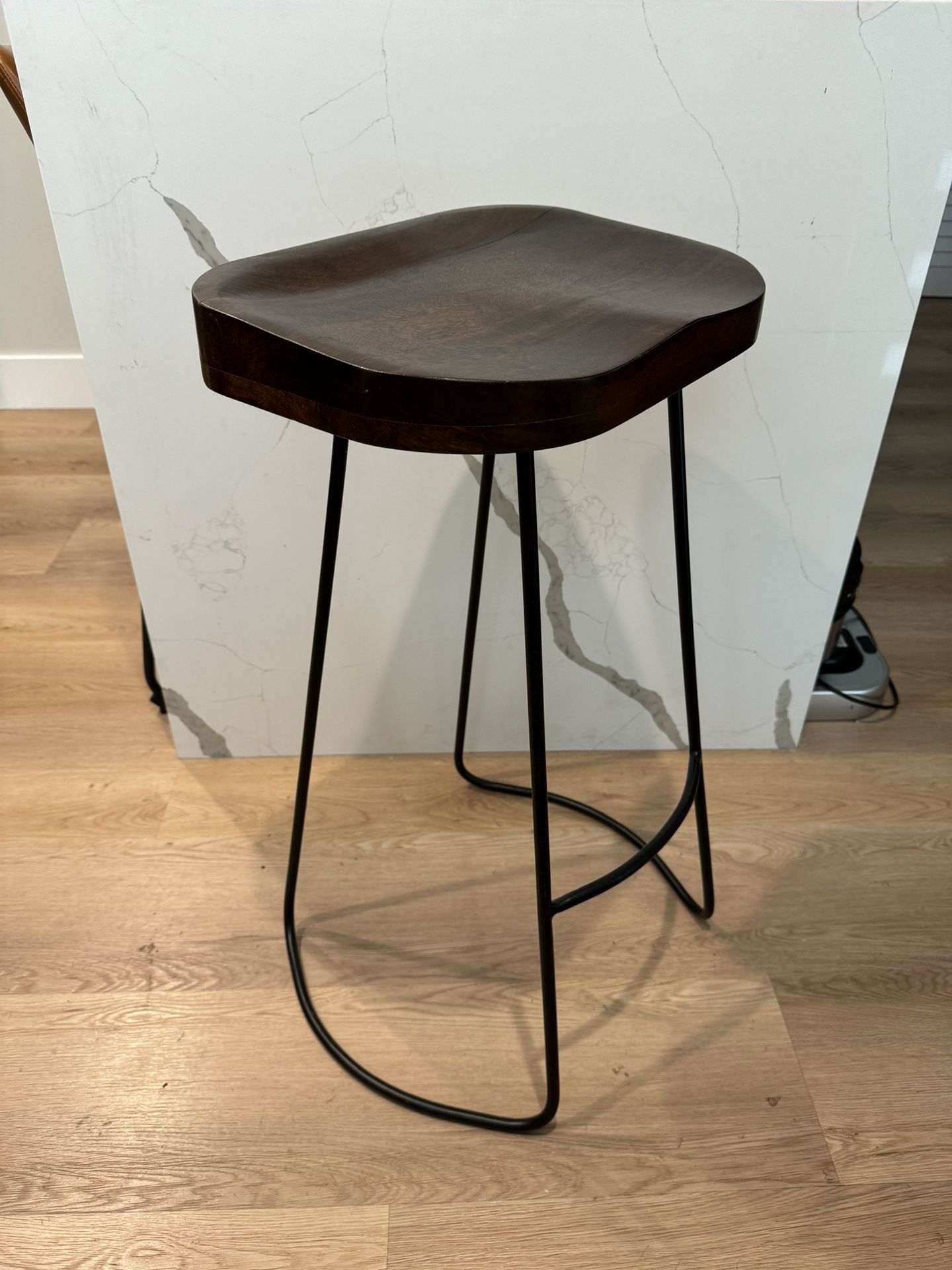 Bar Height Wooden Stools (2)