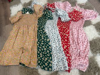 Flower Dress Lot Kids Size 8