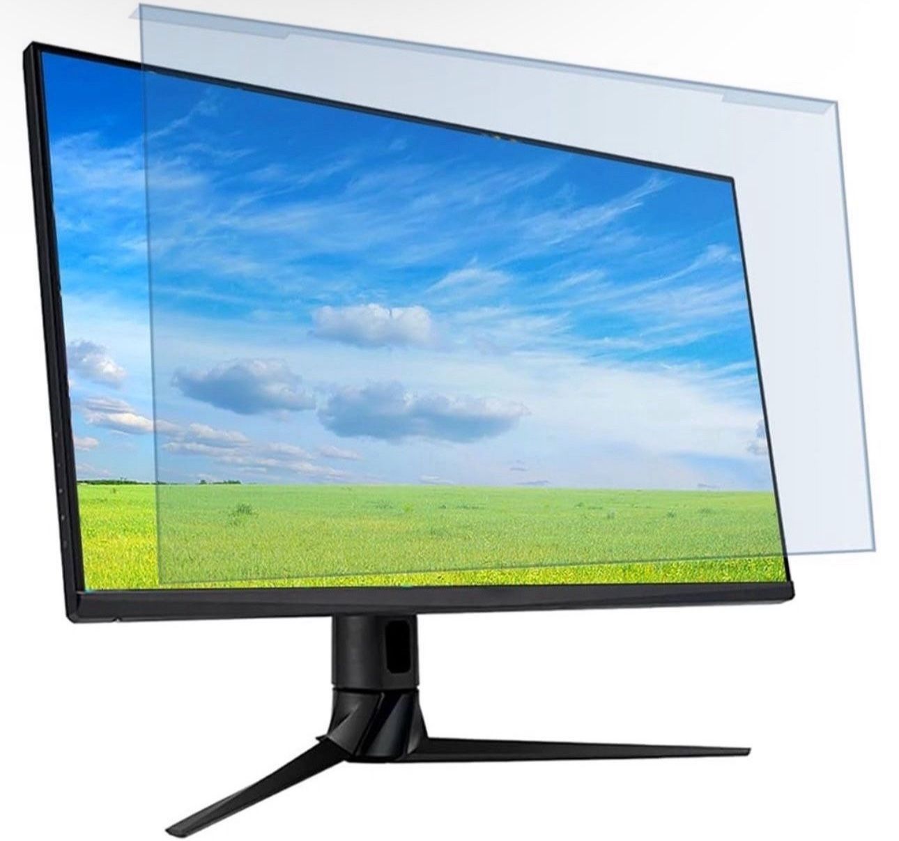 Hanging 20, 21.5, 22 Inch Blue Light Screen Protector for Computer Screen Blue Light Blocker, Anti Glare Computer Screen Cover