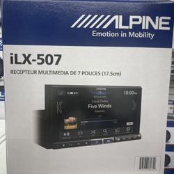 Alpine ILX507 Wireless Apple CarPlay 7 inch double din touchscreen stereo system