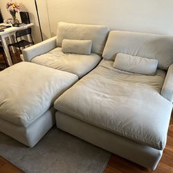 3 piece Ashley Sectional Builder with Ottoman