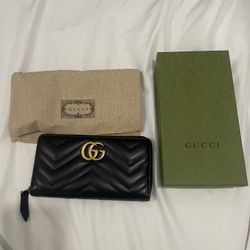 Gucci GG MARMONT ZIP AROUND WALLET (LIKE NEW)