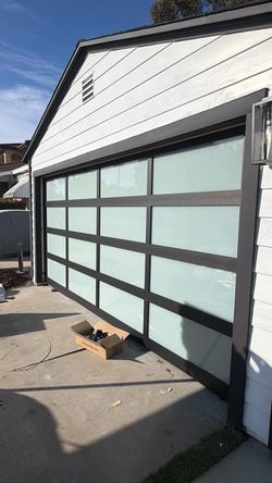 Modern Aluminum Glass Panel Garage Door