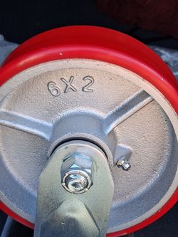 6×2 Poliurathane caster wheels