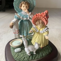 Vintage Maude Humphrey Bogarde Kitty Bath  Figurine With Certificate Of Authenticity, New In Original Box