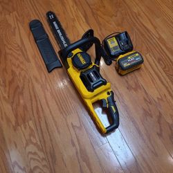 Dewalt 60V 16" Chainsaw, Battery, Charger