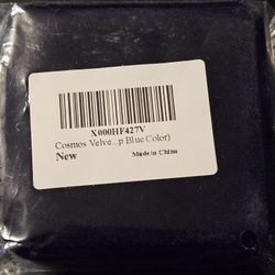 Cosmos Velvet Necklace Pendant Gift Jewelry Box Deep Royal Blue