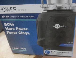 InSinkErator Power 900 3/4 HP Garbage Disposal  EZ Connect NEW. F(contact info removed)6.