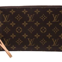 Authentic Louis Vuitton Monogram Pochette Wristlet Clutch LV