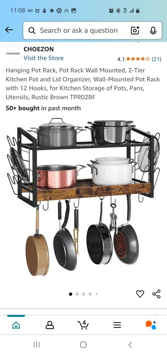 Hanging Pot Rack,