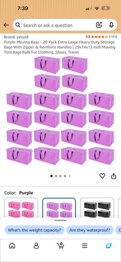 Moving bags-  totes reusable