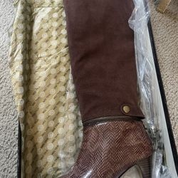 ✨ Miss Tina Knee-High Boots – Size 7W ✨