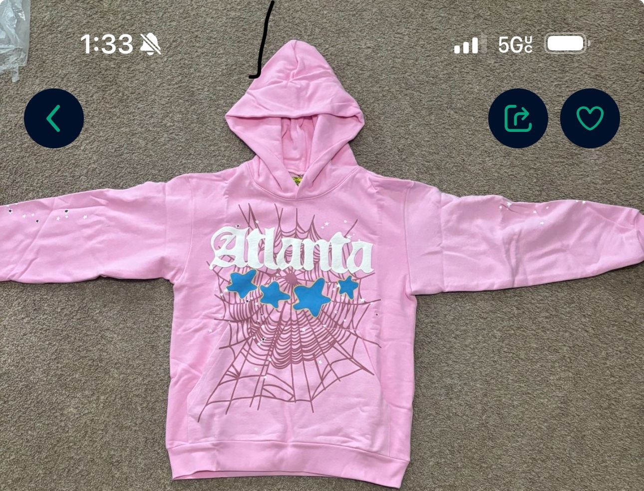 Pink Atlanta Spider Hoodie